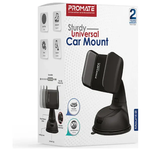  حامل هاتف للسيارة بروميت - Mount 2 - تثبيت امن وسهل على أي سطح ناعم 