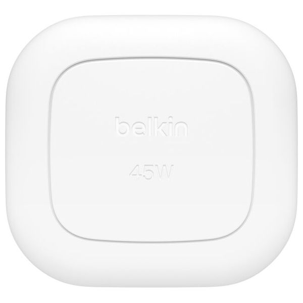  شاحن جداري بلكن - 2603 - بقوة 45 واط - مع كيبل يو اس بي سي بطول 1 متر - ابيض 