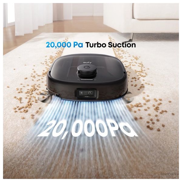 مكنسة روبوت انكر - eufy Omni E25 - تقنية الليزر مع خرائط متعددة الطوابق - 20000 باسكال - اسود