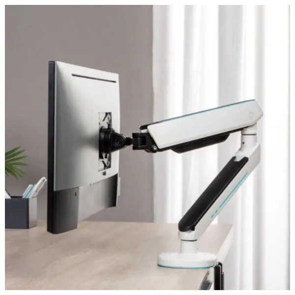  Aivitron MA100 Gaming Monitor Arm - Supports Monitors from 27 to 45 Inches - White 