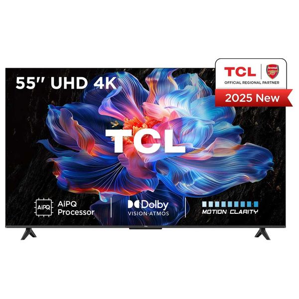  شاشة تي سي ال 55 انج فئة V6C - سمارت - 4K - UHD - إصدار 2025 - 60 هيرتز 