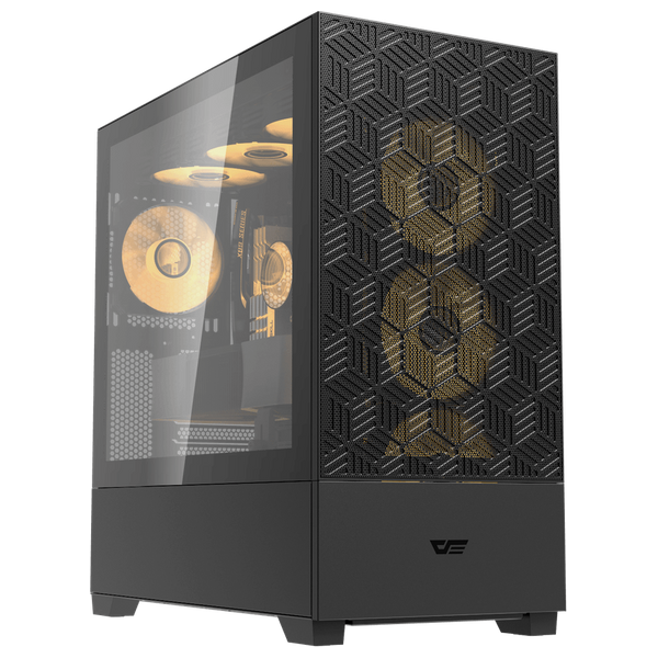  كيس كمبيوتر دارك فلاش - DF5000BS - تدفق هواء عالي - دعم 13 مروحة - اسود 