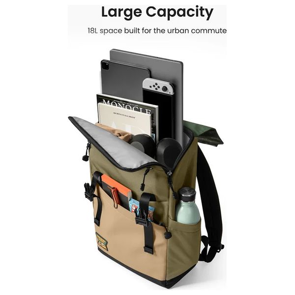  Tomtoc Slash T64 - Laptop Bag - 15.6 Inch - 18L - Green 