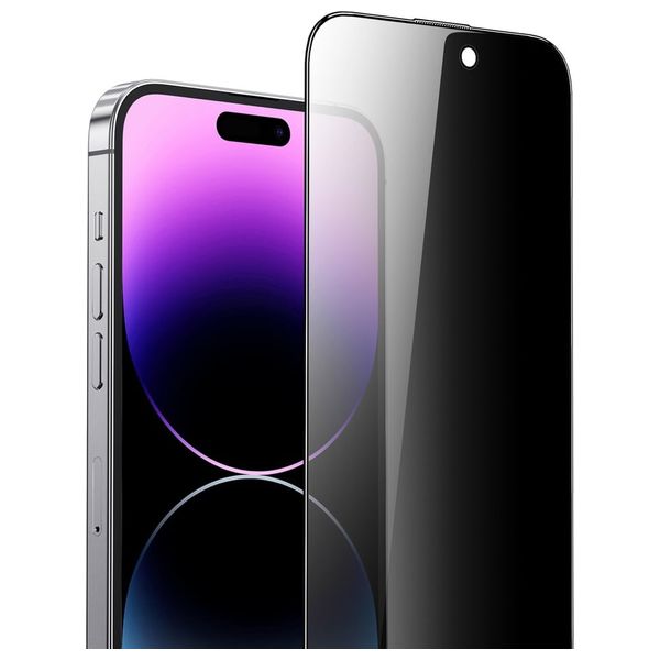  واقي الشاشة لحماية الخصوصية من كرين ليون لجهاز ايفون 15 - اسود 