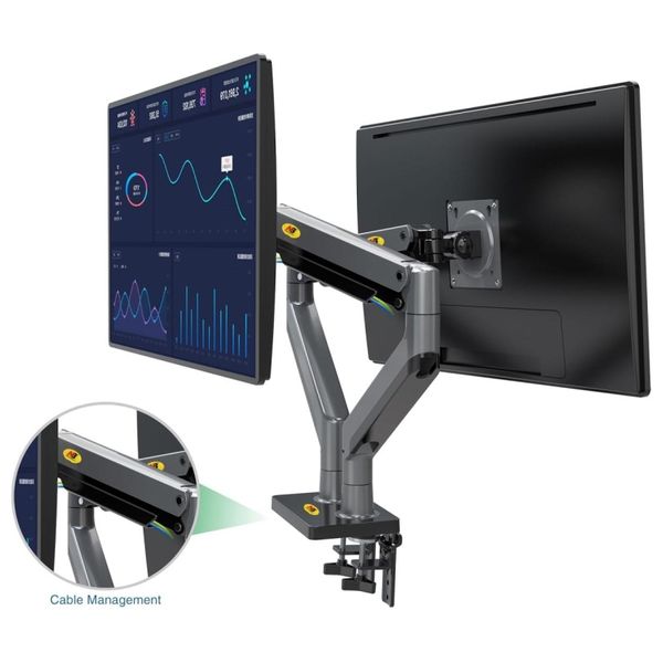  NORTH BAYOU EG NB G35 - Desk Monitor Arm - (22 to 32) Inch - Rotation 360° - NORTH BAYOU EG - Black 