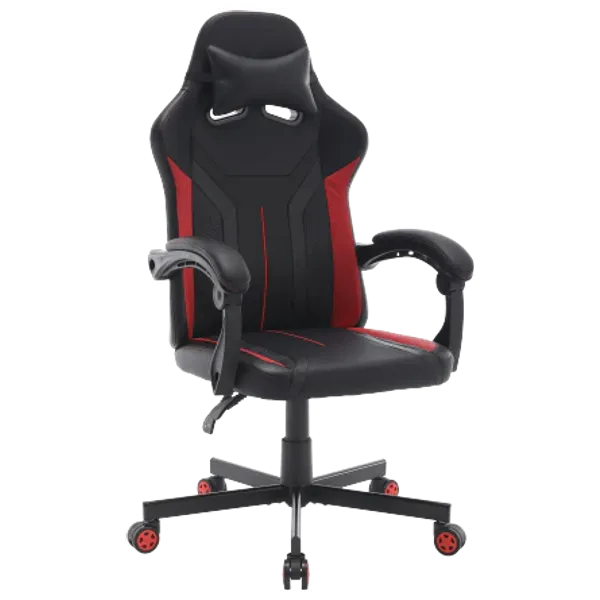  Aivitron Gaming Chair Comfortable Gaming Chair - Adjustable Height and Recline Function - Black 