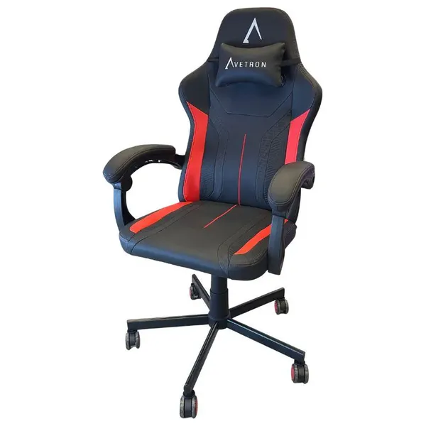  Aivitron Gaming Chair Comfortable Gaming Chair - Adjustable Height and Recline Function - Black 