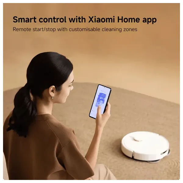  Xiaomi H50 Pro - Robotic Vacuum Cleaner - 5200mAh - 15000Pa Strong Suction Power - White 