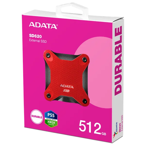  ADATA SD620 - External SSD - 512GB - Red 