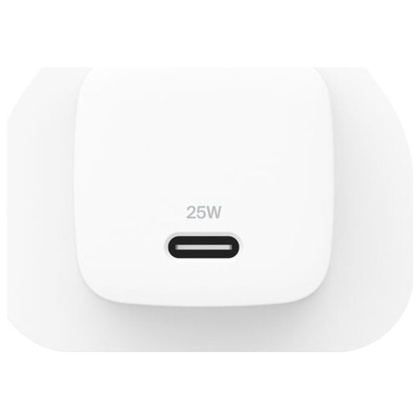  Belkin - USB-C Wall Charger 25W - 1M USB-C Cable - White 