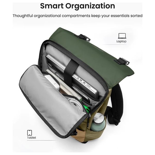  Tomtoc Slash T64 - Laptop Bag - 15.6 Inch - 18L - Green 