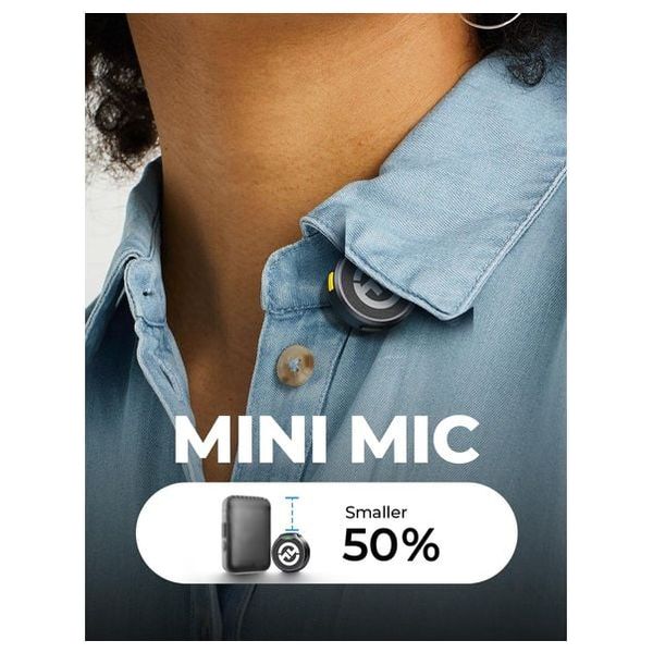  Hollyland Lark M2 Wireless Lavalier Microphone - Up To 40 hours with case - Black 