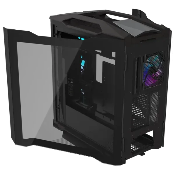  Gigabyte AC601G Mid-Tower PC Case - ARGB - 4 Fans - Black 