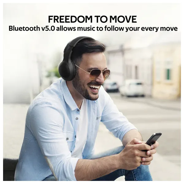  Promate LaBoca - Bluetooth Headphone Over Ear - Bluetooth 5 - 200 mAh - Black 