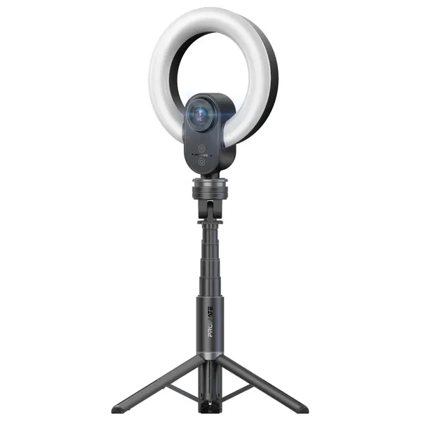 Promate VistaCam Webcam - Black - VistaCam Detachable & Extendable Tripod