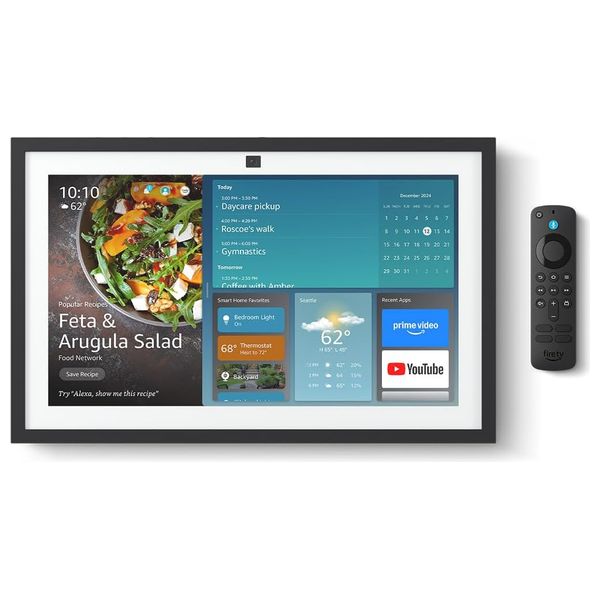  Amazon Echo Show 15 - Smart Display - 15.6 Inch - Full HD - Amlogic Pop1 Processor - Bluetooth - Black 