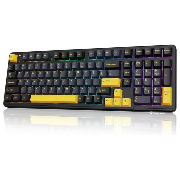  Attack Shark  X98 - Wireless Keyboard - RGB Lighting - 4000mAh - Black 
