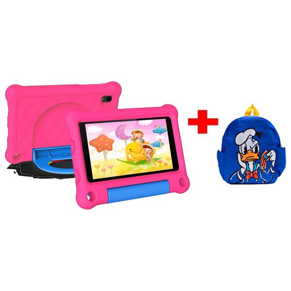  جي-تاب باد 7 - واي فاي - شاشة بحجم 7 انج - Allwinner A333 - بطارية بحجم 3000 مللي أمبير - بقوة 10واط - وردي + حقيبة 