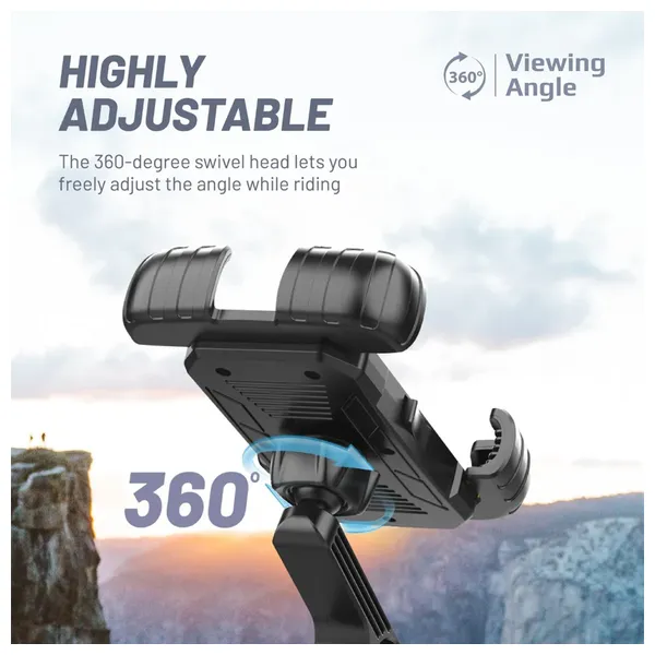 حامل هاتف للدراجة من بروميت - BikeMount 2 - تثبيت آمن - متوافق مع جميع الهواتف