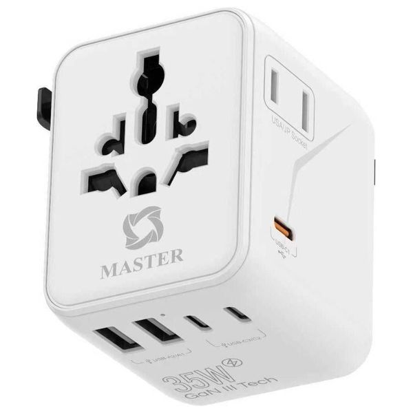  Master - Universal Travel Adapter - 35W - White 