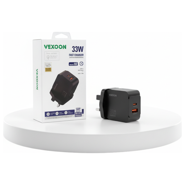  Vexoon - Wall Charger - Fast Charger - 33W - Black 