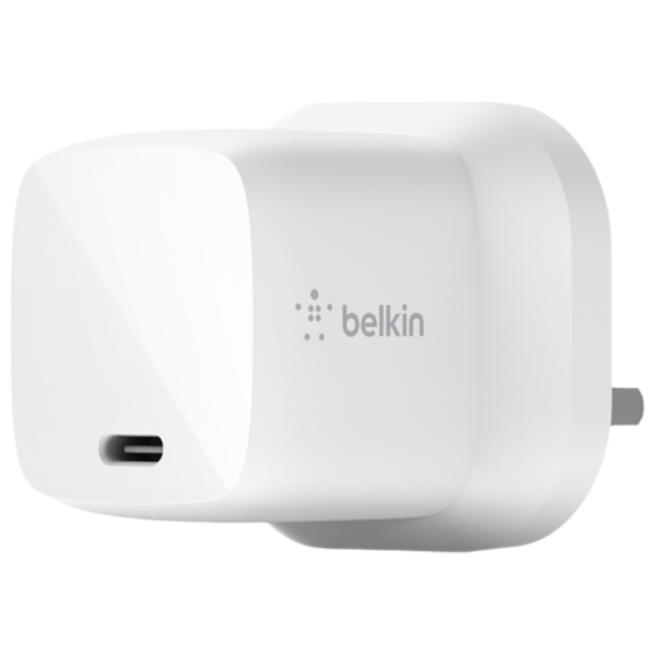 شاحن جداري بلكن - WCA005myWH - بقوة 30 واط - ابيض