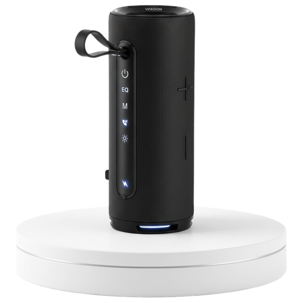  سبيكر صوت فيكسوون - بلوتوث - 2000 مللي أمبير - محمول مع أضواء - أسود 