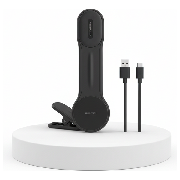  Recci - Magnetic Wireless Charging & Car Holder - 15W - Adjustable & Fast Charging - Black 