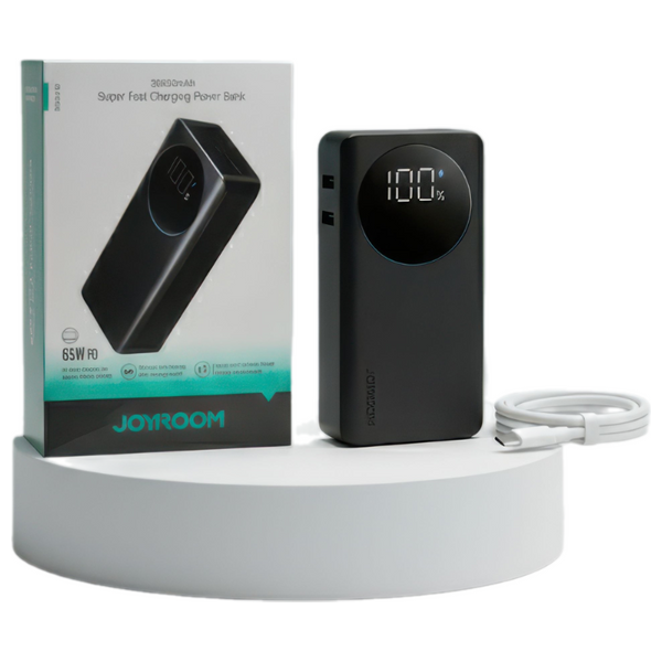  Joyroom - Power Bank - 30000mAh - 65W Fast Charging - Digital Display - Black 