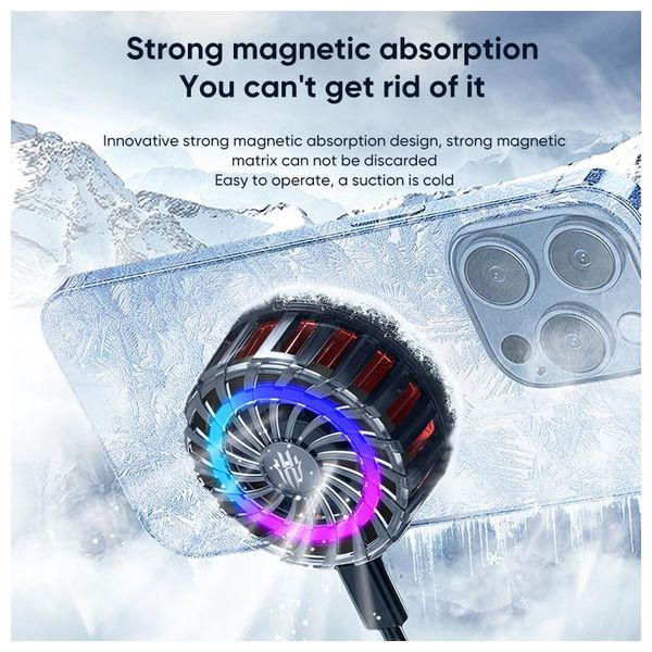 RedMagic Cooler Fan 4 Pro - Cooling Fan - Battery protection and heat dissipation management - Black