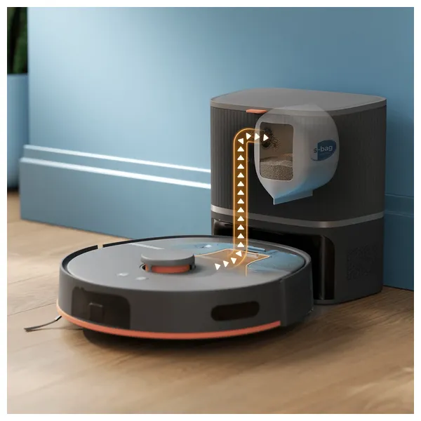  Philips Robot Vacuum - Smart Vacuum Cleaner - 10000 Pa - 4800 mAh - Line-Laser Obstacle Avoidance - Black 