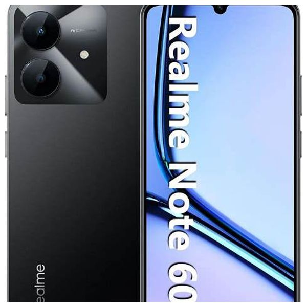  Realme Note 60x - 6.74-inch screen - 90Hz - Unisoc T612 processor - 5000mAh battery - 8MP camera - 4GB/128GB storage - IP54 resistance 