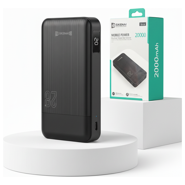  SIKENAI - Power Bank - 20000mAh - 74W - Black 