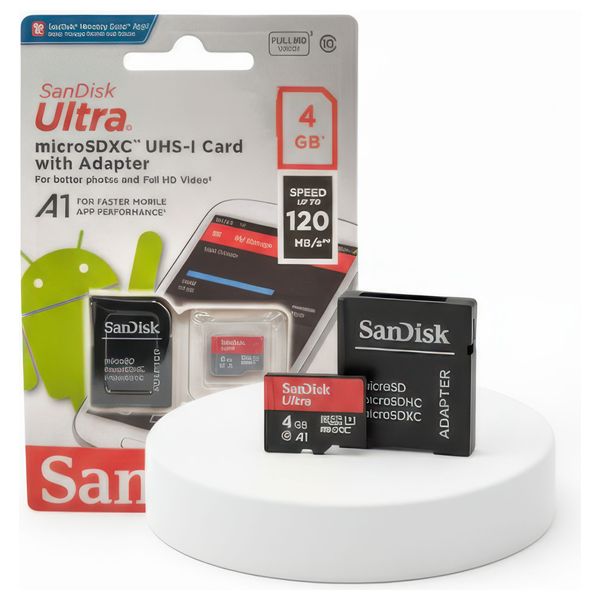 SanDisk Ultra - micro SDXC Card - 4 GB - Black