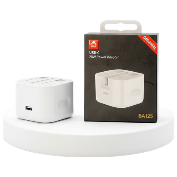 Baz Wall Charger - USB-C Fast - 20W - White