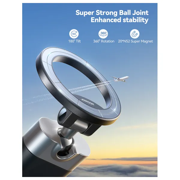Joyroom - Magnetic Phone Holder - Strong, Adjustable - 360° rotation - Black