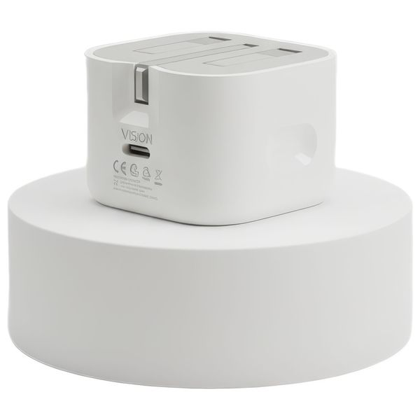  VISION VMA-CH10 – USB-C Power Adapter – White 