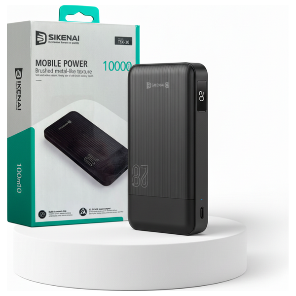  SIKENAI - Power Bank - 10000mAh - 74W - Black 