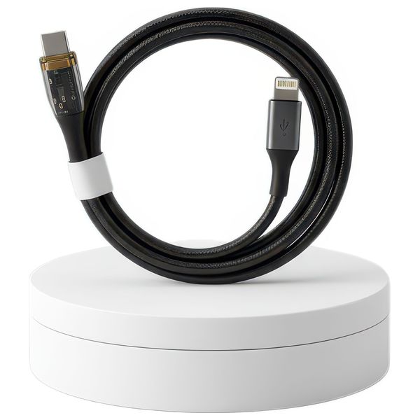  VISION - Fast Charging Cable - USB-C to Lightning - 27W - 1.2 m - Black 