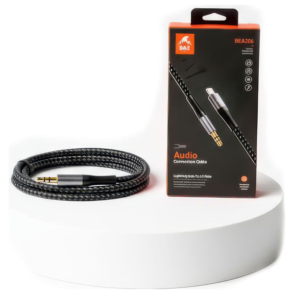 BAZ - Lightning to AUX 3.5mm Cable - 1 m - Black