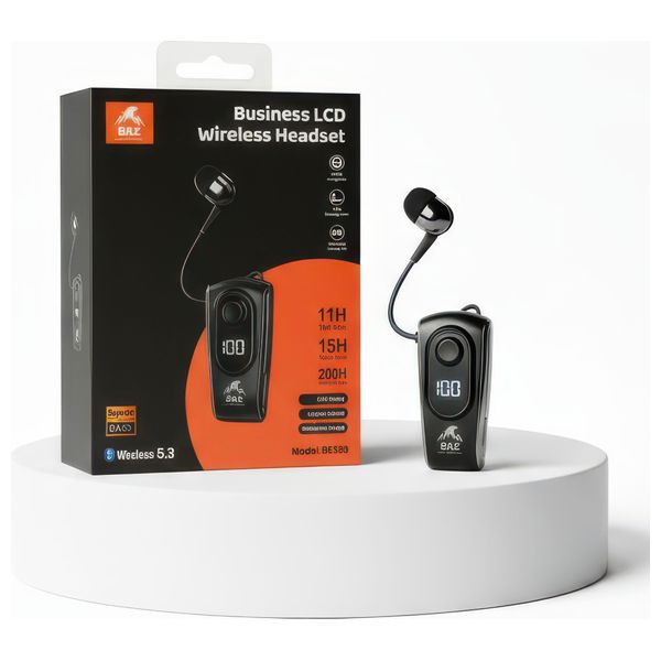  BAZ BE203 – Business Wireless Headset – Black 