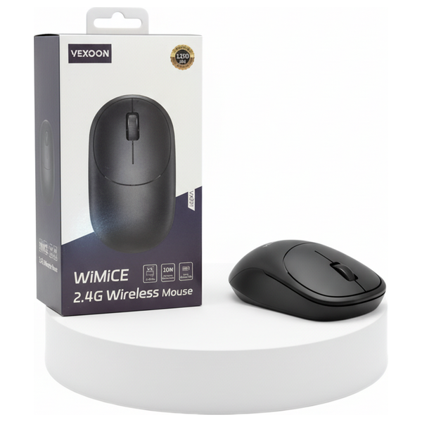  ماوس لاسلكي فيكسوون - 2.4 جيجاهرتز - 1200 نقطة في البوصة - أسود 