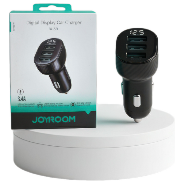  Joyroom - Smart Car Charger - Fast, Compact - 3.4 A - Black 