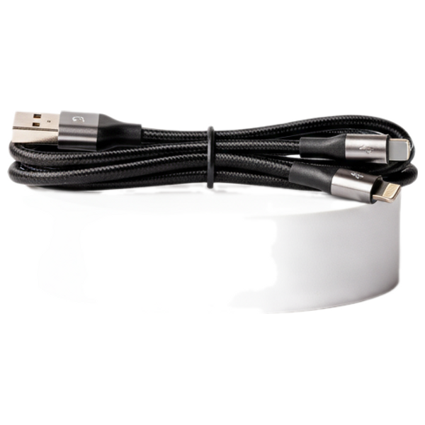 BAZ - Fast Charging & Data Transfer - Multi-Device Compatible - 3-In-1 - Black