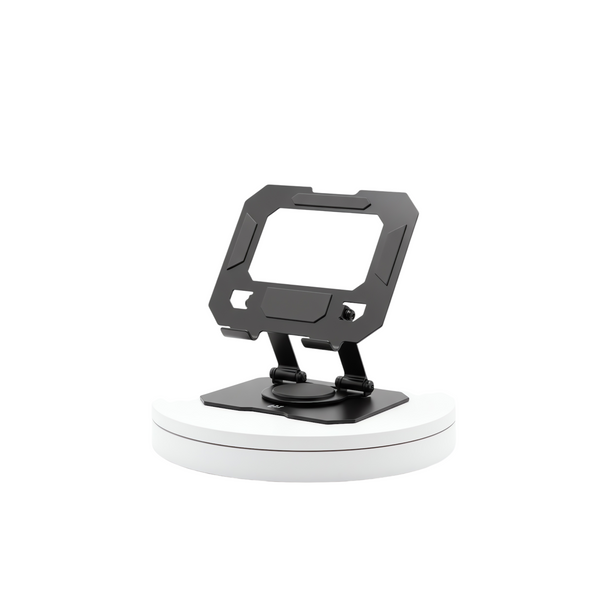 BAZ - Foldable Metal Tablet & Phone Holder - stable and Secure - Black