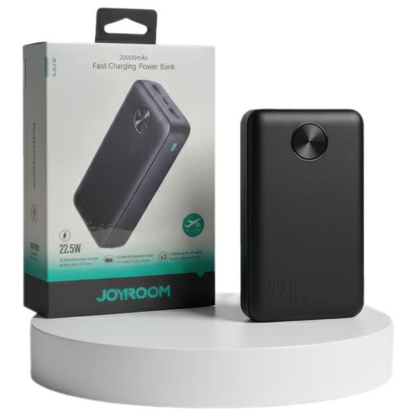  Joyroom - Wireless Power Bank - 22.5W, 20000 mAh - Travel-Friendly - Black 
