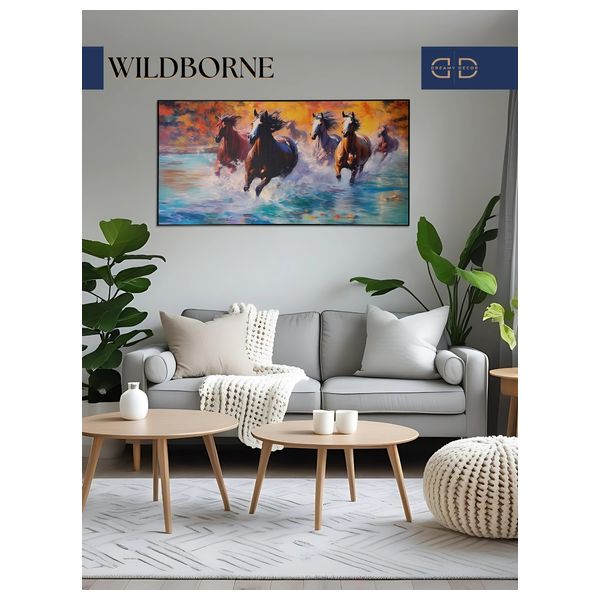  Dreamy decor Framed Canvas - 120x 60cm - Blue 