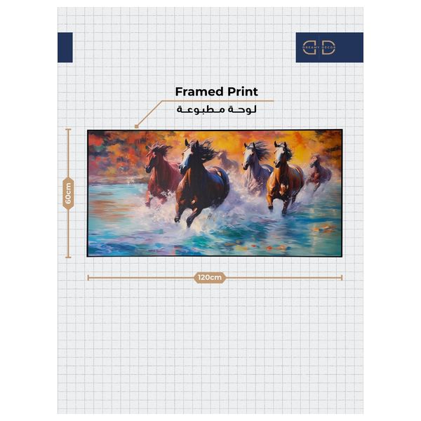  Dreamy decor Framed Canvas - 120x 60cm - Blue 