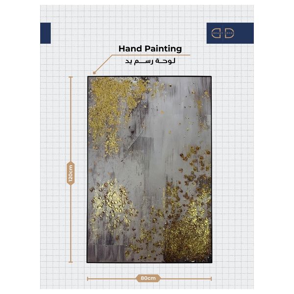  Dreamy decor Canvas painting - 120x 80cm - White 