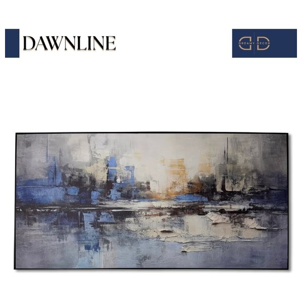  Dreamy decor Framed Canvas - 120x60cm - Blue 